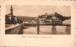 CPA Italien Italien Verona einflussreiche Person Umberto E Castel S Pietro