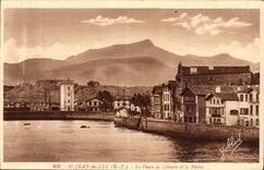 CPA St Jean de Luz Le phare de Cibourre et le rhune