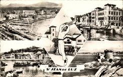 CPSM St Jean de Luz Maison de l'infante Pelote basque