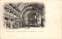 CPA St Jean de Luz Interieur de l'eglise Saint Jean Baptiste