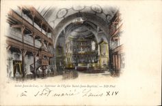 CPA St Jean de Luz Interieur de l'eglise Saint Jean Baptiste