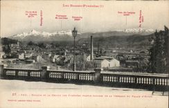 CPA Pau Bizanos and the chain of the Pyrenees of the terrace of the palate of winter