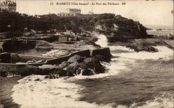 CPA Biarritz le port des pecheurrs