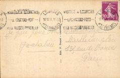 CPA Lourdes the basilica