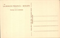 CPA Interior Rouen of the cathedral