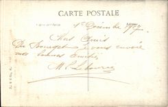 CPA Christ out of bronze of 18th mutilates by German (military reliquary of the church of Le Bourget)