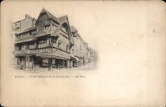 CPA Lisieux Hauser der alten Frauen der Hauptstrasse