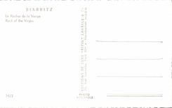 CPSM Biarritz Le rocher de la vierge