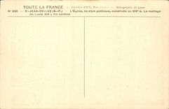 CPSM St Jean de Luz L'eglise Style gothique 