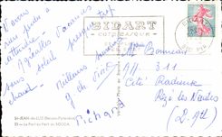 CPSM St Jean de Luz Le port au fort de Socoa