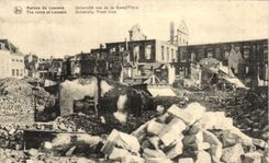 CPA Belgium Leuwen Ruines University Seen of large Places