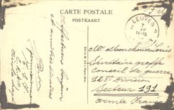 CPA Belgium Leuwen Town hall