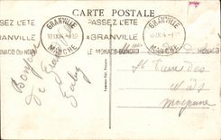 CPA Granville La plage le casino et le Roc