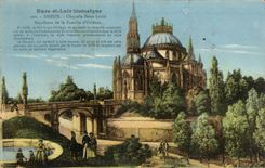 CPA Dreux Vault Saint Louis Burial of the family of Orleans