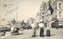 CPA Belgium Ostend the dam