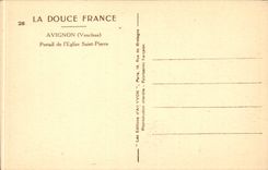 CPA Avignon Gatter des Kirche Saint Pierre