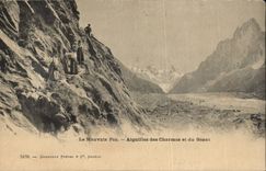 CPA Suisse Le mauvais pas Aiguilles des Charmoz et du geant