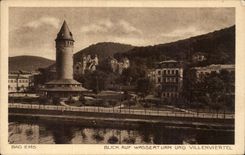 CPA Bad Ems Blick auf Wasserturm und Villenviertel