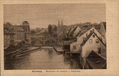 CPA Nurnberg Maxbrucke put Aussicht v Kettensteg