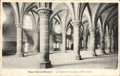 CPA Mont Saint Michel the room of the knights