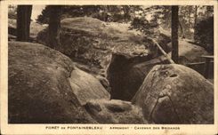 CPA Drill of Fontainebleau Apremont Cave of the brigands