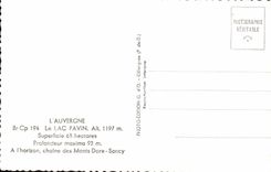 CPSM Auvergne the lake Pavin the chain of the Mounts Gilds Sancy