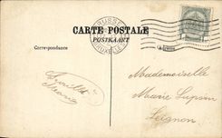 CPA Brussels Fair of 1910 House of the town of Liege Alsatian Tavern