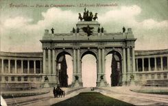 CPA Belgium Brussels Park of the fiftieth anniversary the monumental arcade