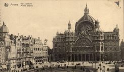 CPA Belgien Antwerpen Zentralestation