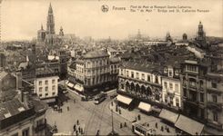 CPA Belgien Antwerpen Brucke von Meir und von Rampart Sainte Catherine