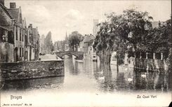 CPA Bruges the green quay