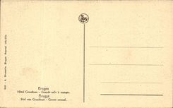 CPA Brugge Hotel Gruuthuuse grosser Raum muss essen