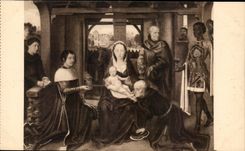 CPA Belgique Adoration des mages Panneau central du triptyque Bruges