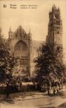 CPA Belgium Bruges Cathedral Saint saver