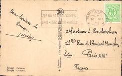 CPA Belgium Bruges the belfry