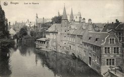 CPA Belgium Bruges Quay of the rosary