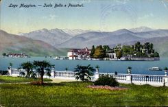 CPA Italy Italia Lago maggiore Isola Bleated E Pescatori