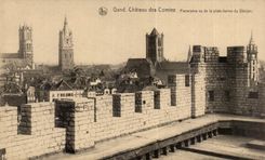 CPA Ghent Castle of the counts Panorama seen of the platform of the keep