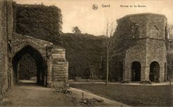 CPA Ghent Ruins of Saint Bavon