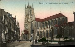 CPA Ghent the side wall of St Bavon