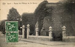CPA Ghent Ruins of the abbey of Saint Bavon
