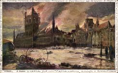 CPA Belgium Ypres Ruins