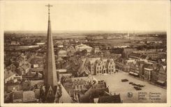 CPA Belgium Ypres Panorama