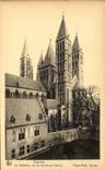 CPA Belgique Tournai La cathedrale vue du marche aux poteries