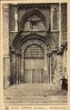 CPA Belgique Tournai La cathedrale Porte Mantille