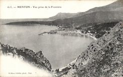 CPA Menton Seen from of the border