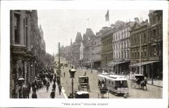 CPA Great Britain London London chart recto back The block Street Hakes