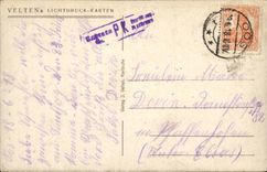 CPA Baden Baden Aussicht vom Turme of Schlosses Solms gegen Gacillienberg U Gelbe Eiche