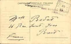 CPA Italy Italia Pompei It foro vist paved Curie