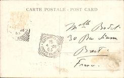 CPA Italy Italia Ventimiglia Alveo LED fium roja E chiesa di S Giovanni